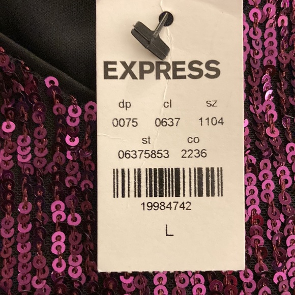 Express Sequined Tank Top - Picture 2 of 2